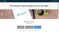 Desktop Screenshot of buxalot.com